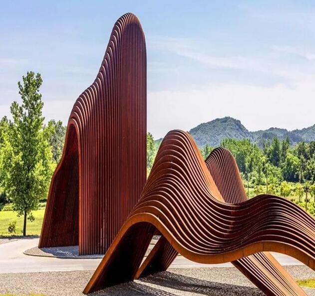 武山锈钢板造型