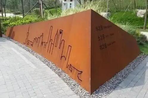 武山耐候钢挡土墙